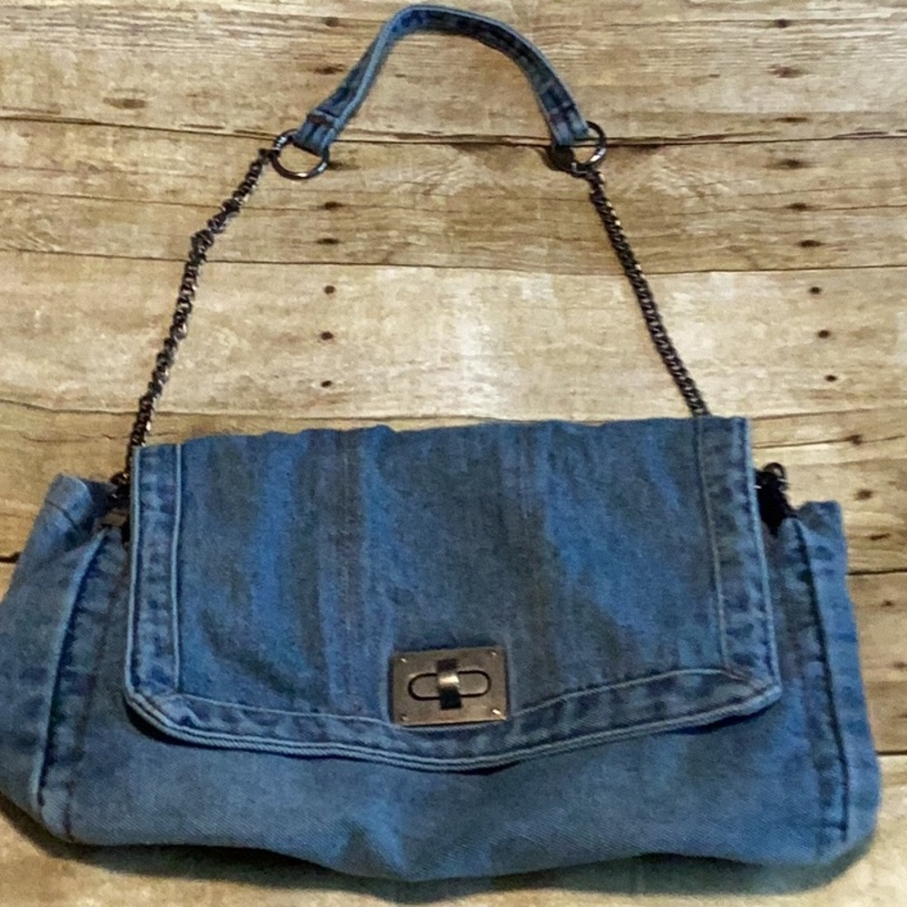 SHEIN Blue Denim Shoulder Bag